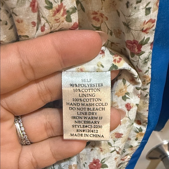 Cotton Candy Vibrant Blue Trench Coat - Picture 9 of 10